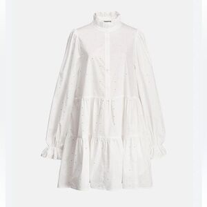 Essential Antwerp Popeline with White Rhinestones shirt dress